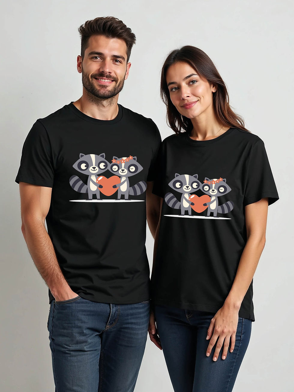 Thumbnail: Forever Love Cartoon Couple Matching Tee Lovers Edition – Sale