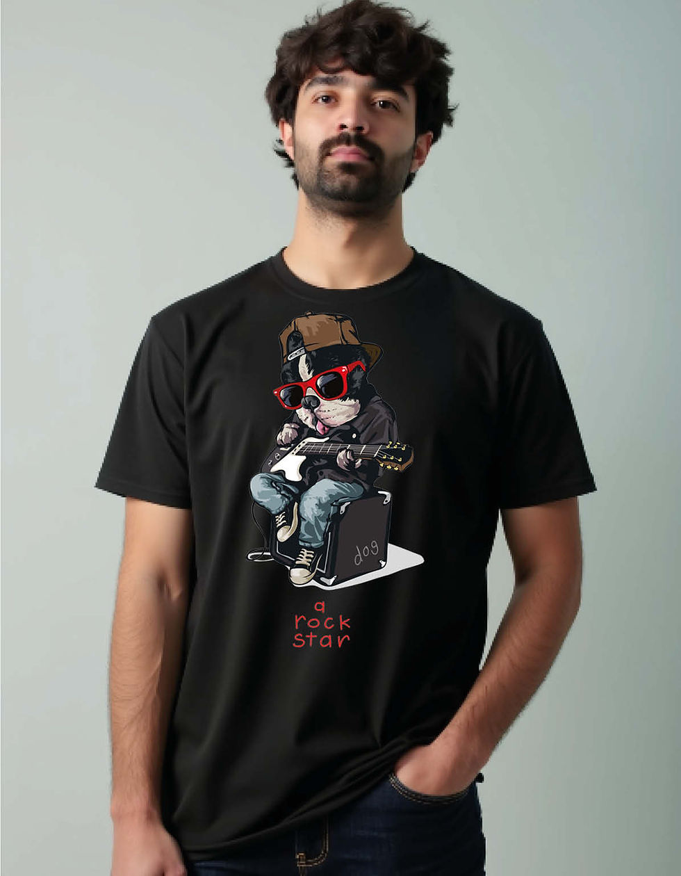 Thumbnail: Rock Star Printed T-Shirt for All age