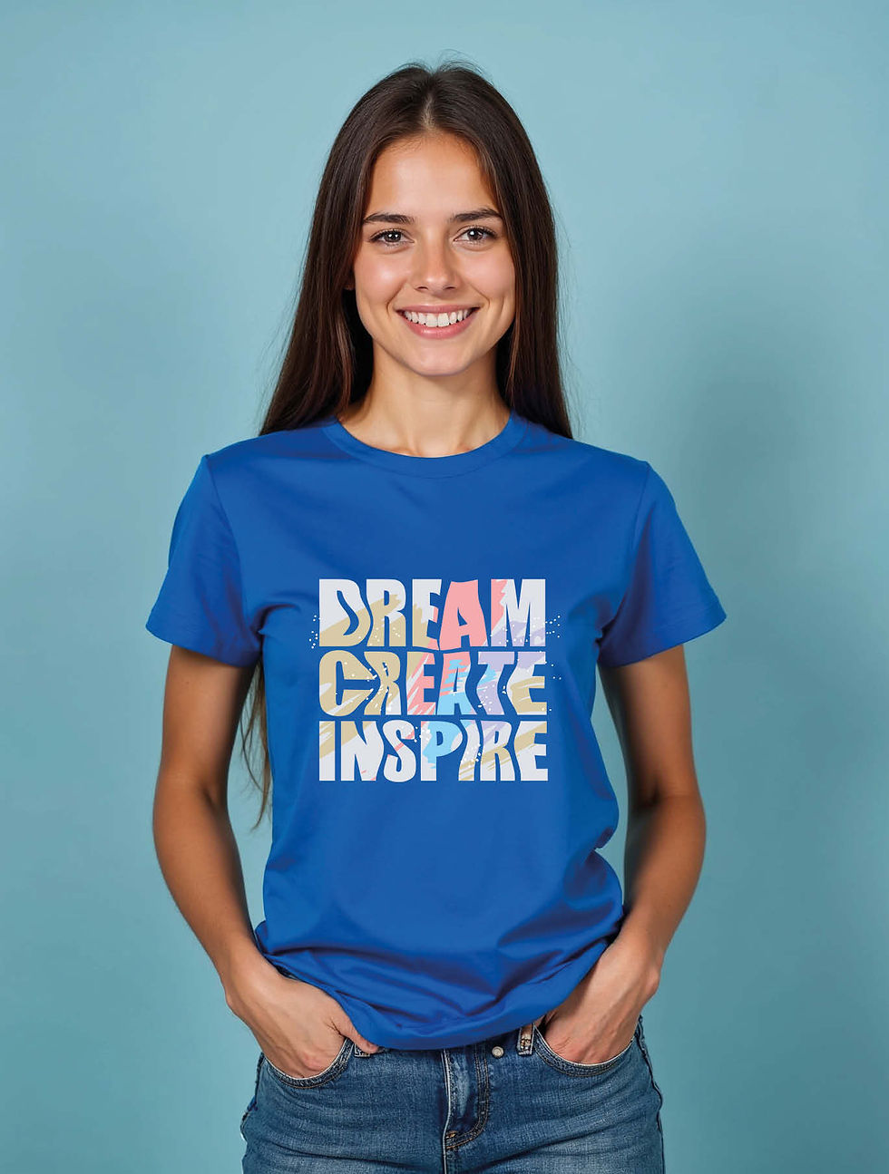 Thumbnail: dream create inspire Urban Women’s Streetwear T-Shirt – Buy Now