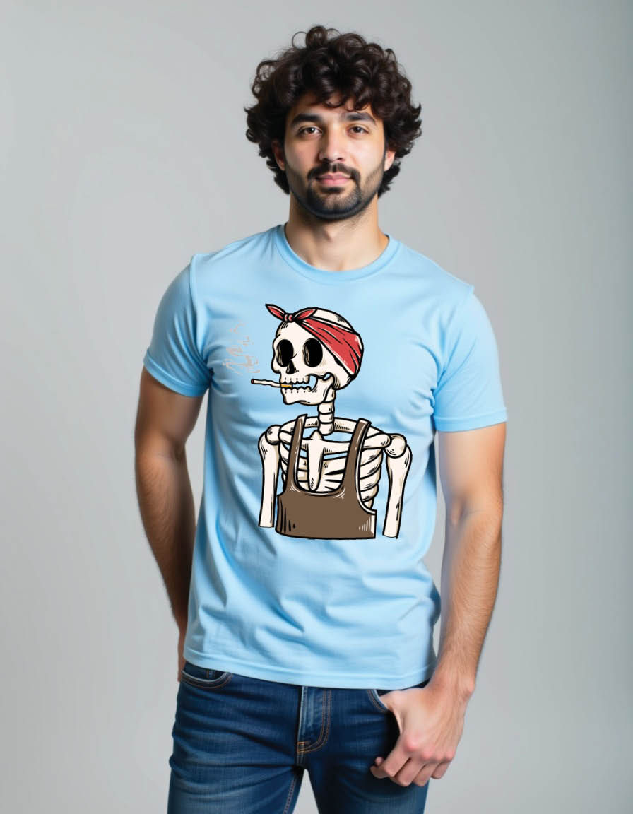 Thumbnail: vintage skull  mens printed graphic t shirts