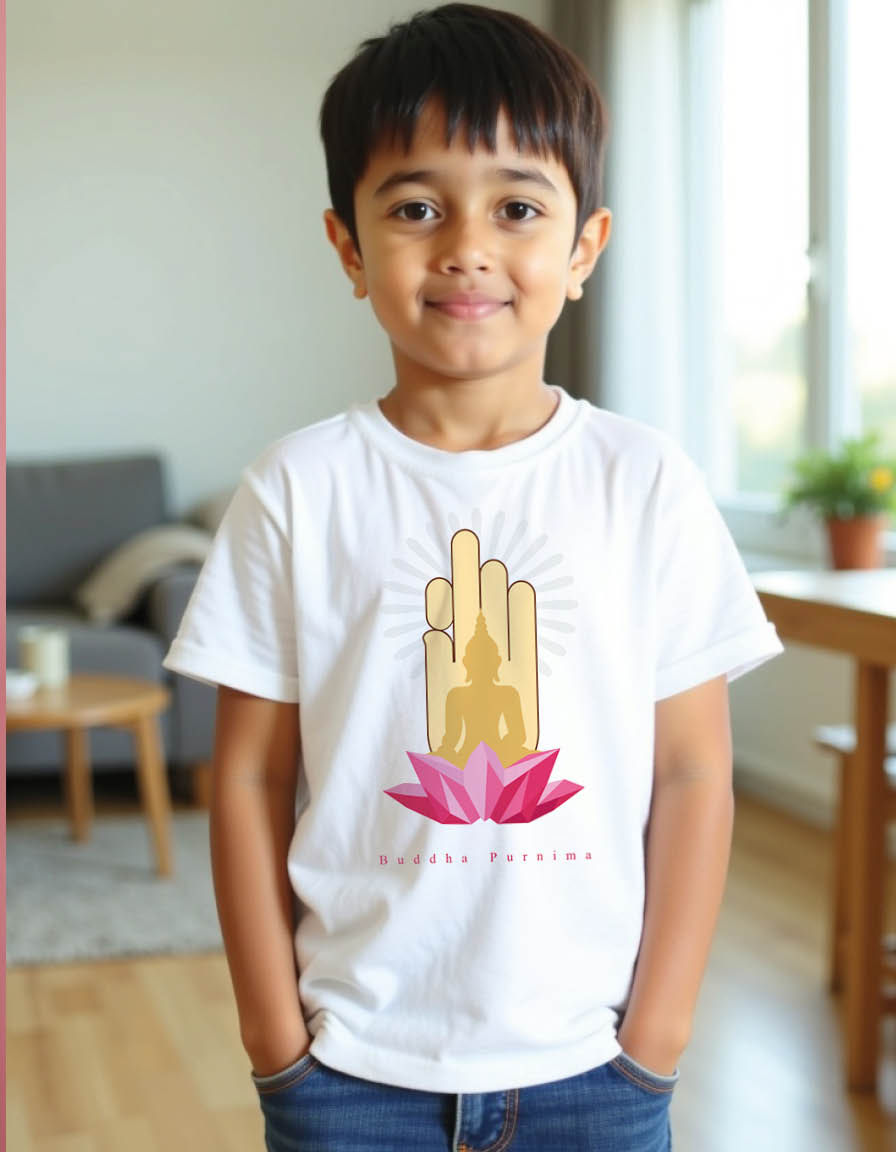 Thumbnail: Buddha purnima Unisex printed graphic t shirt