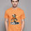 Thumbnail: skater skeleton background mens printed graphic t shirt