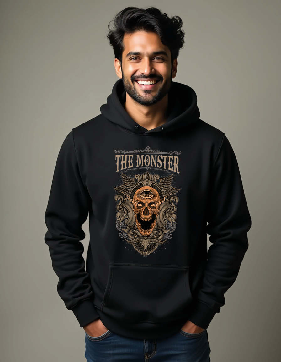 Thumbnail: the monster Unisex Graphic Printed Hoodies for mens & womens