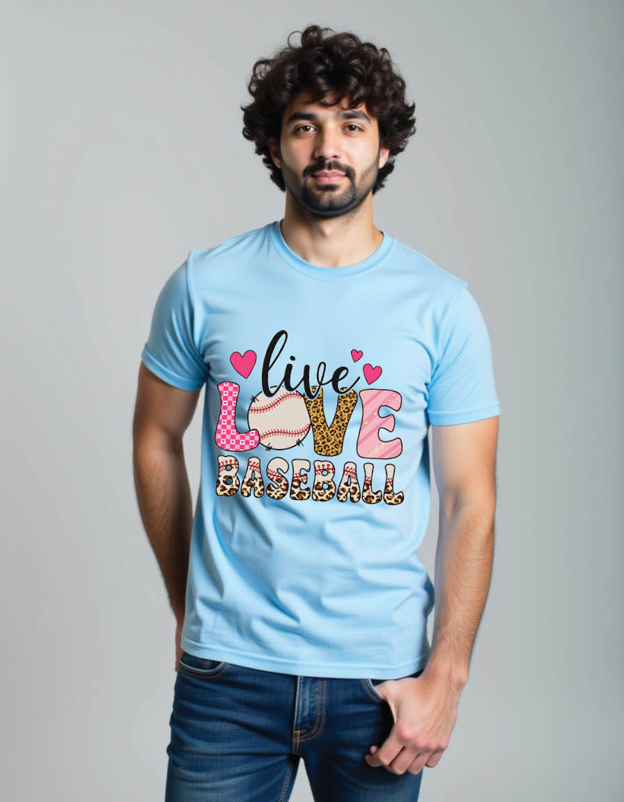 baseball sublimation craft mens printed graphic t shirt