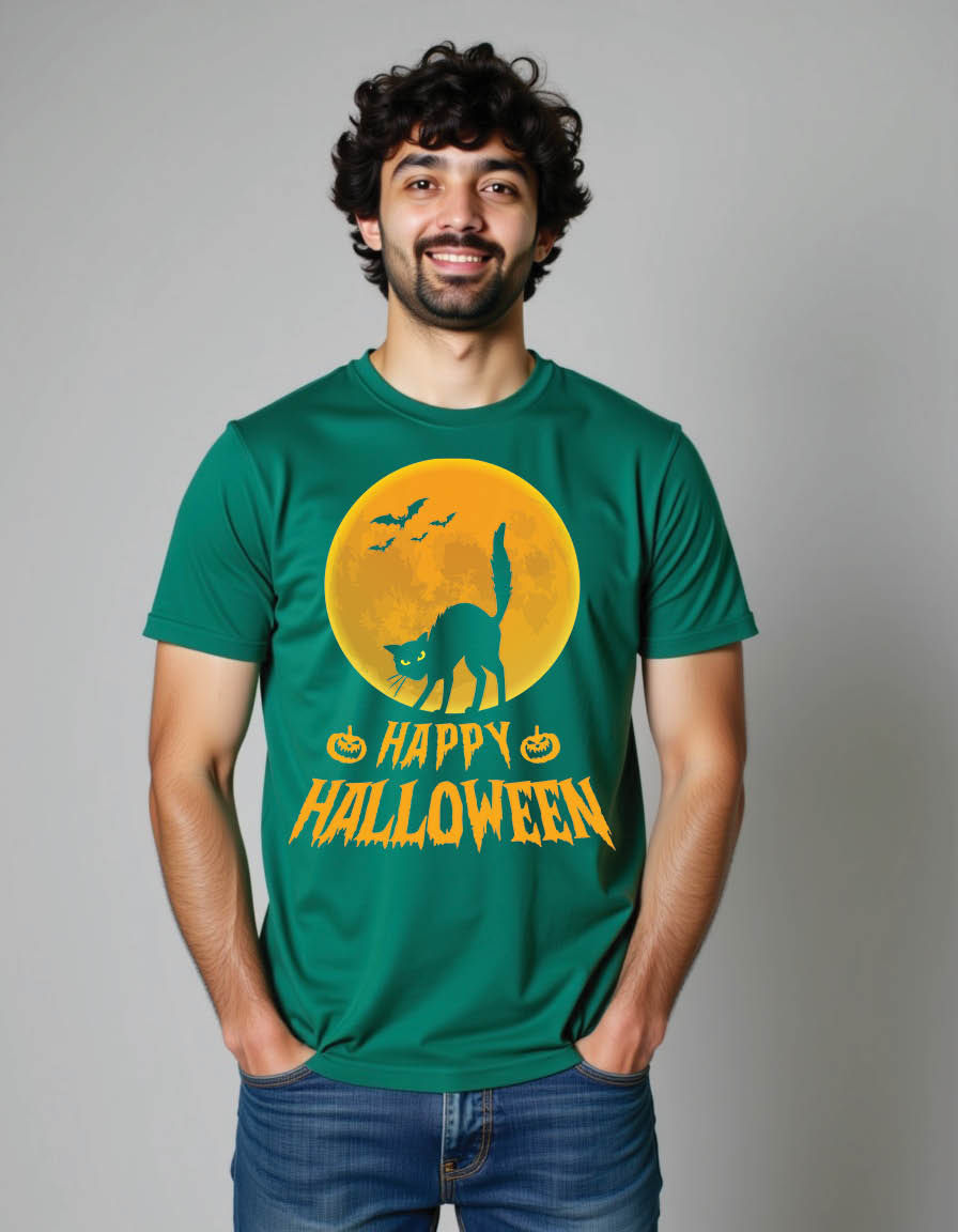 Thumbnail: happy halloween mens printed graphic t shirt