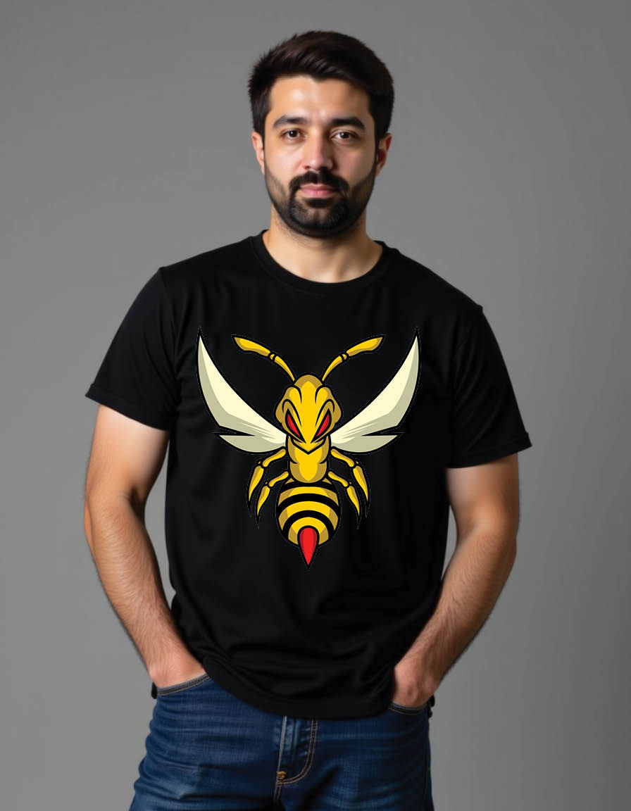 killer bee mens printed graphic t shirt