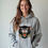 Thumbnail: Black cat game over Unisex Graphic Printed Hoodie