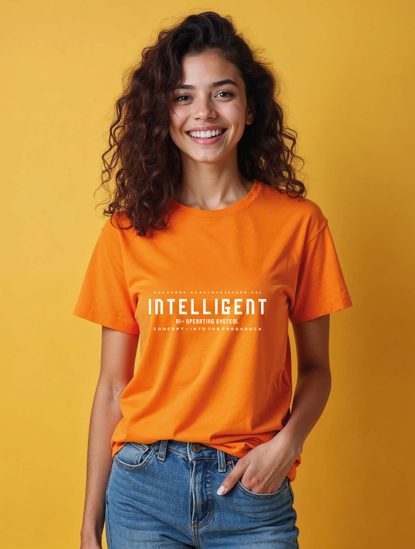 Intelligent Sci-Fi Text Graphic Modern Women’s Quote T-Shirt – Premium Quality