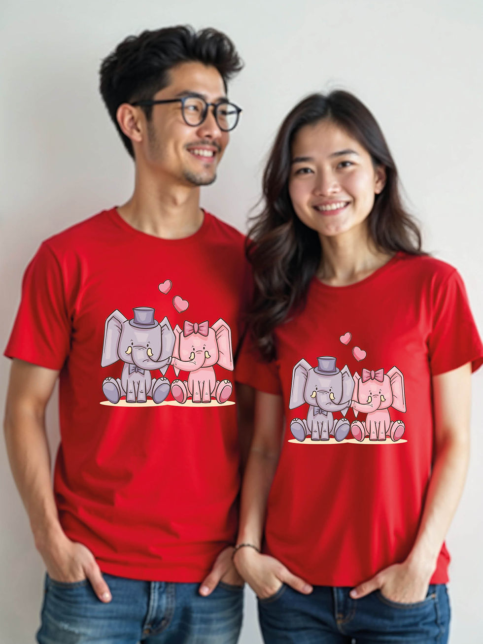 Thumbnail: Forever Love Cartoon Couple Matching Tee Lovers Edition – Sale