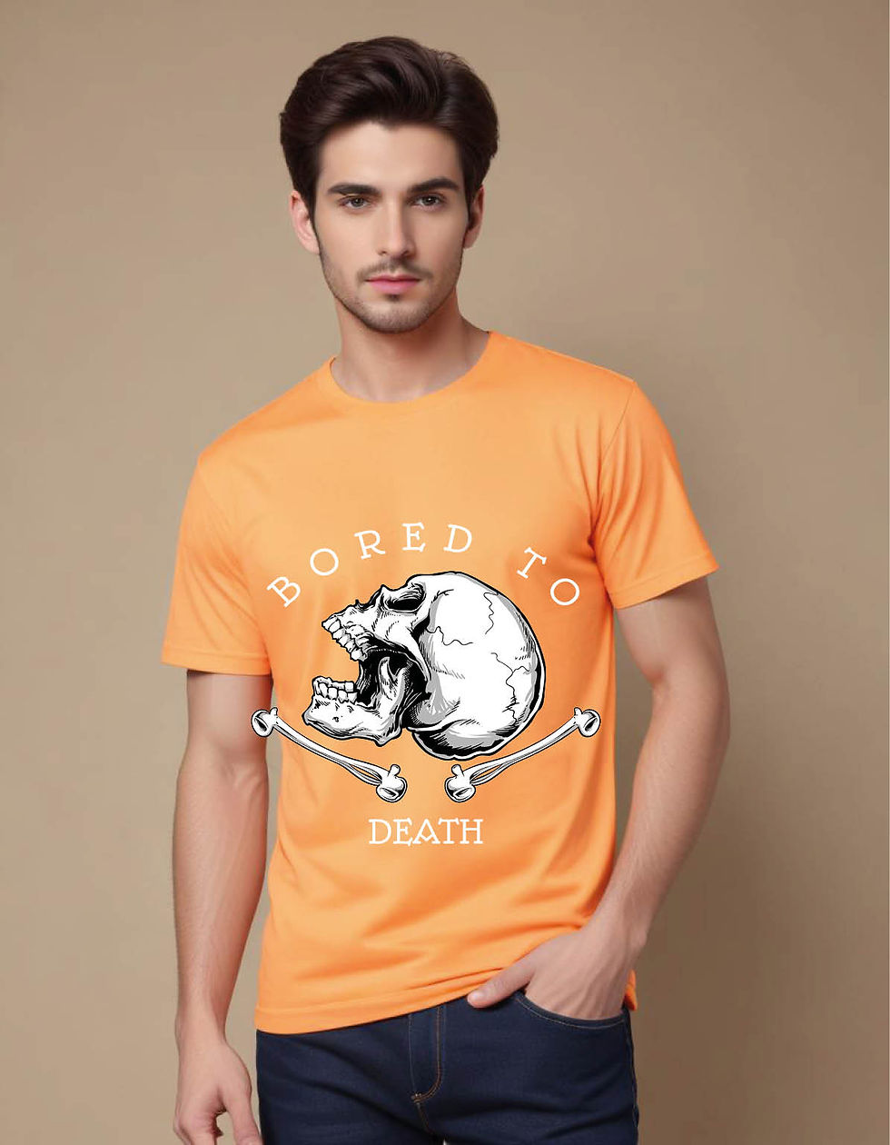 Thumbnail: bored death mens printed graphic t shirt
