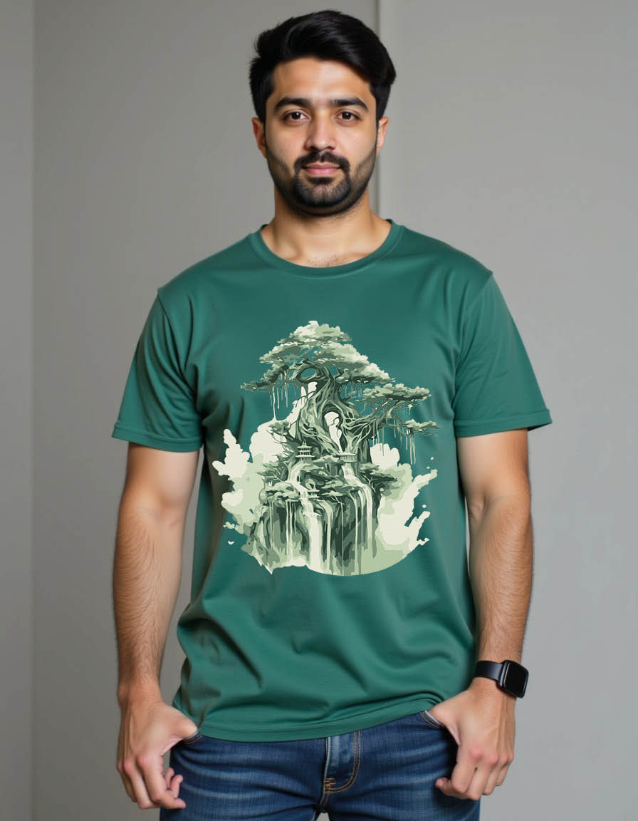 Thumbnail: beautiful bonsai mens printed graphic t shirt