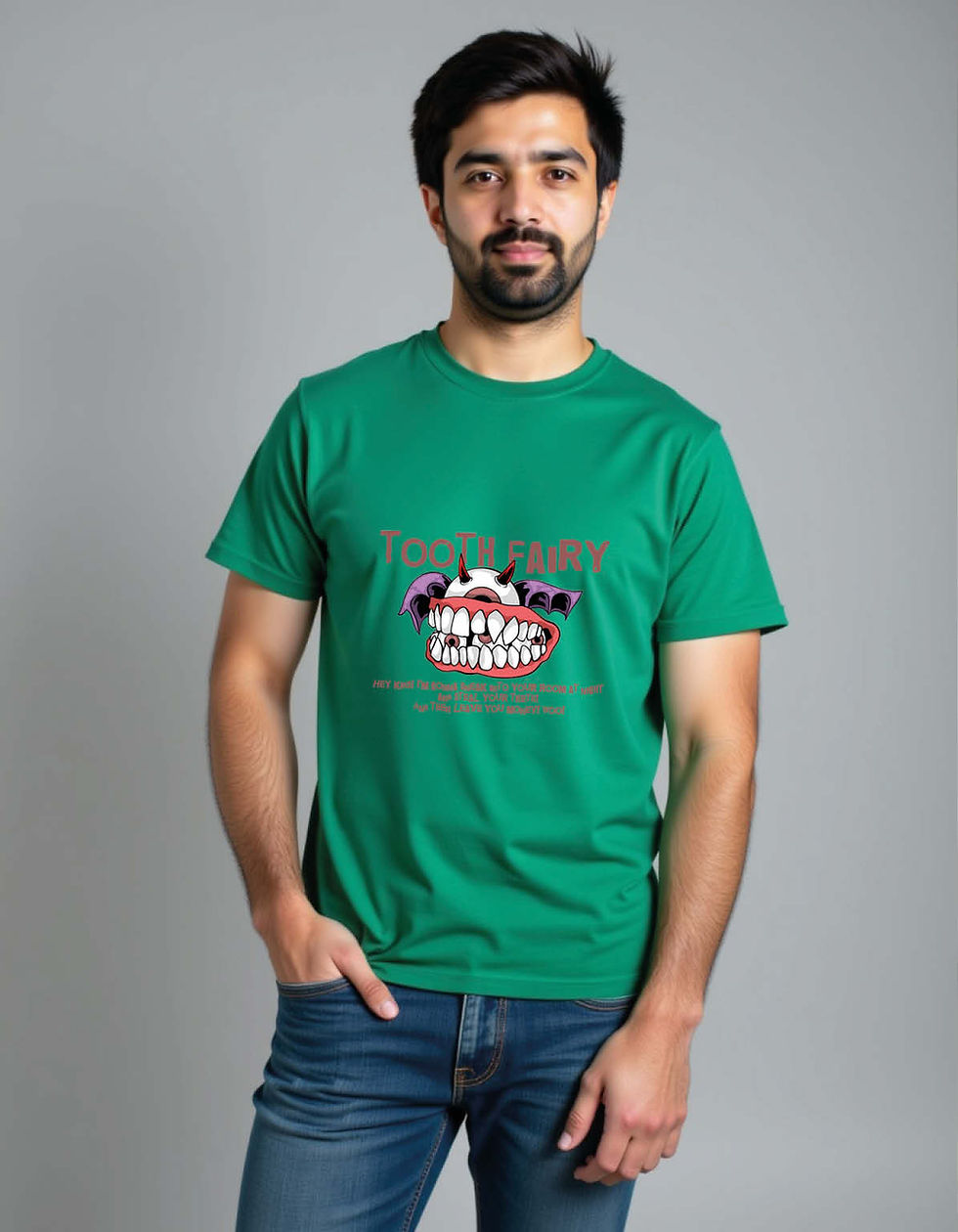 Thumbnail: Unisex Printed T-Shirt for Men, Women & Kids – Funny Cartoon Heart Graphic Tee