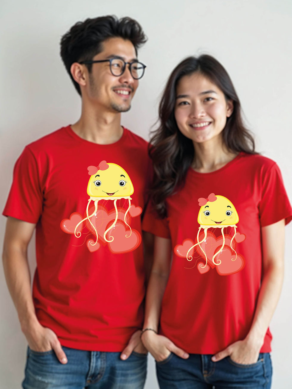 Thumbnail: Forever Love Cartoon Couple Matching Tee Lovers Edition – Sale