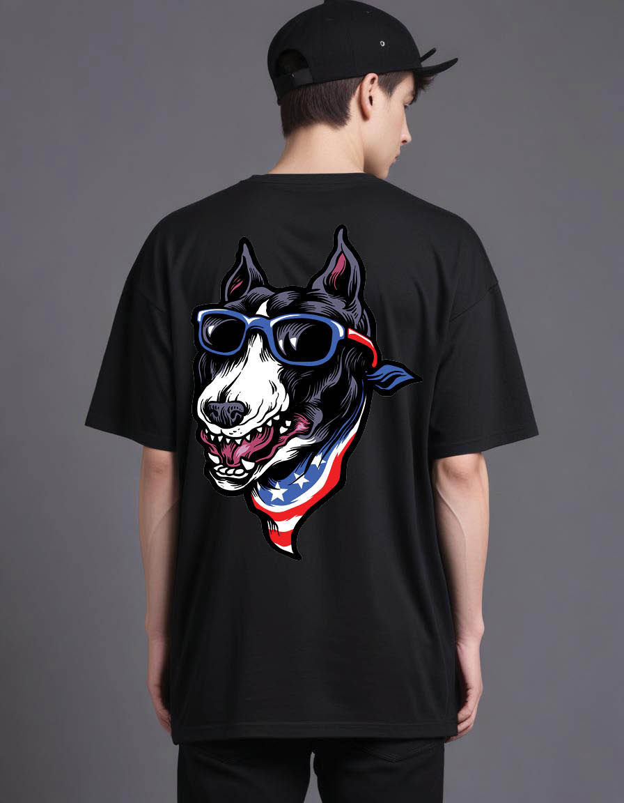 Thumbnail: american bull terrier Mens Oversized Printed T shirt