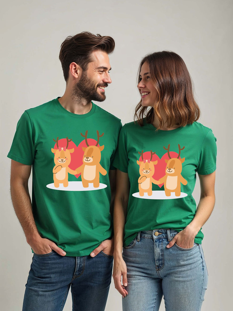 Romantic Cartoon Couple T-Shirt Lovers Edition – Premium Quality