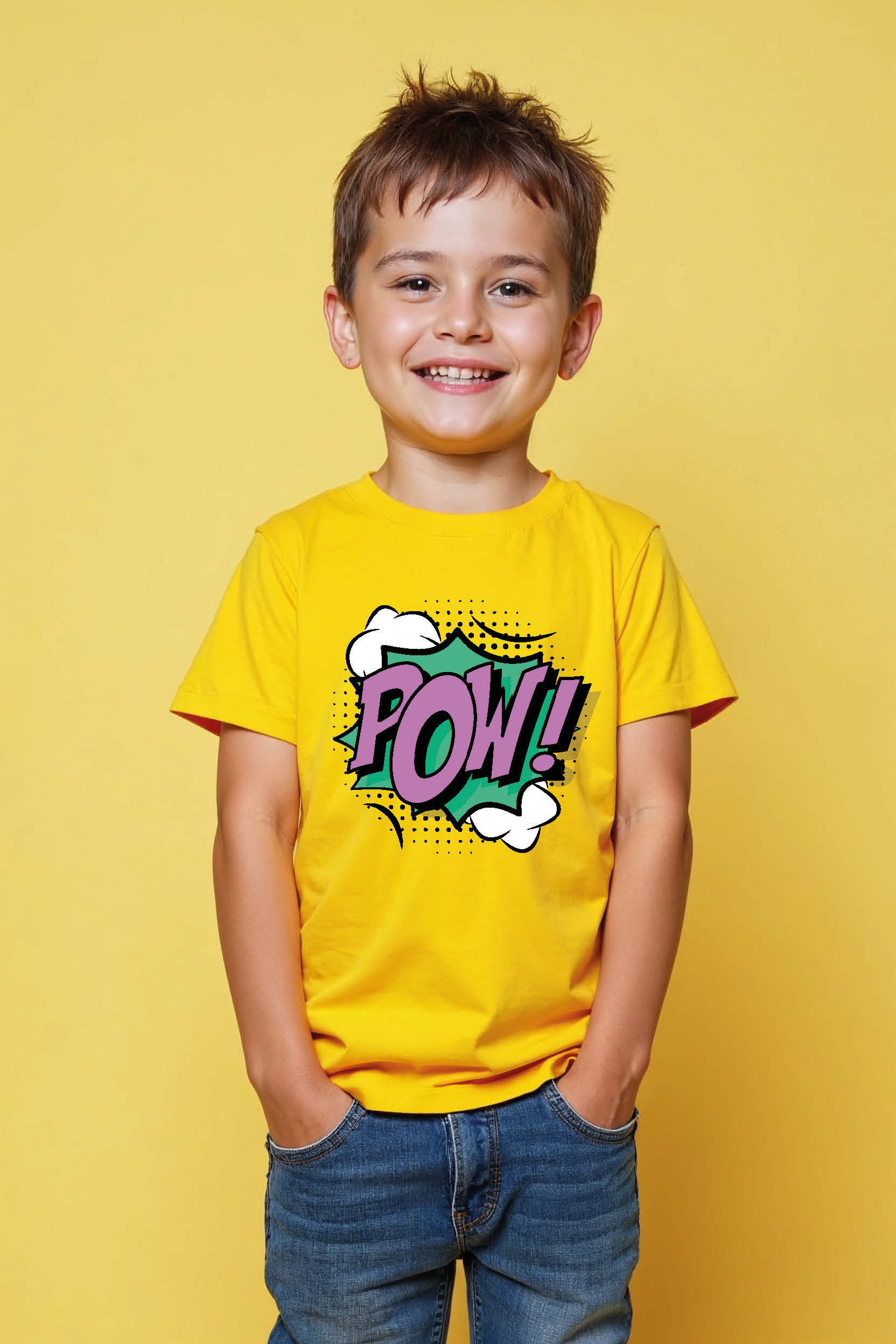 pow! Premium Kids Graphic Tee – Print Print Design for Boys & Girls