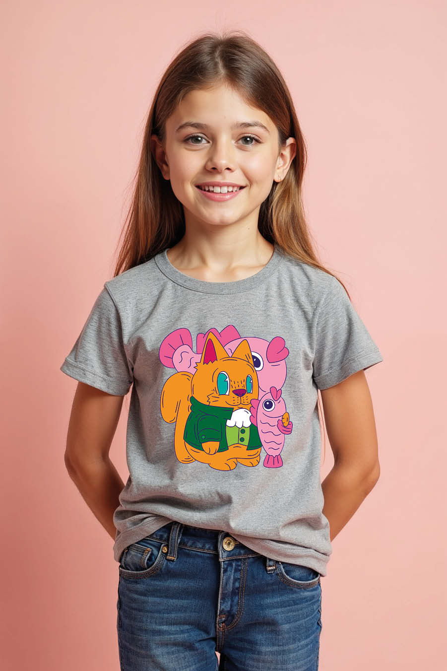 Kawaii Japanese Folklore & Pop Art Graphic T-Shirt boys & girls tees