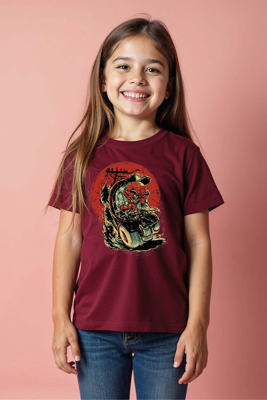 Thumbnail: Urban Tentacles Monster Kids' Gray T-Shirt Premium Unisex Kids Graphic Tee