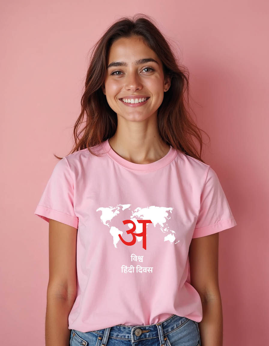 Hindi Diwas Unisex printed graphic t shirt
