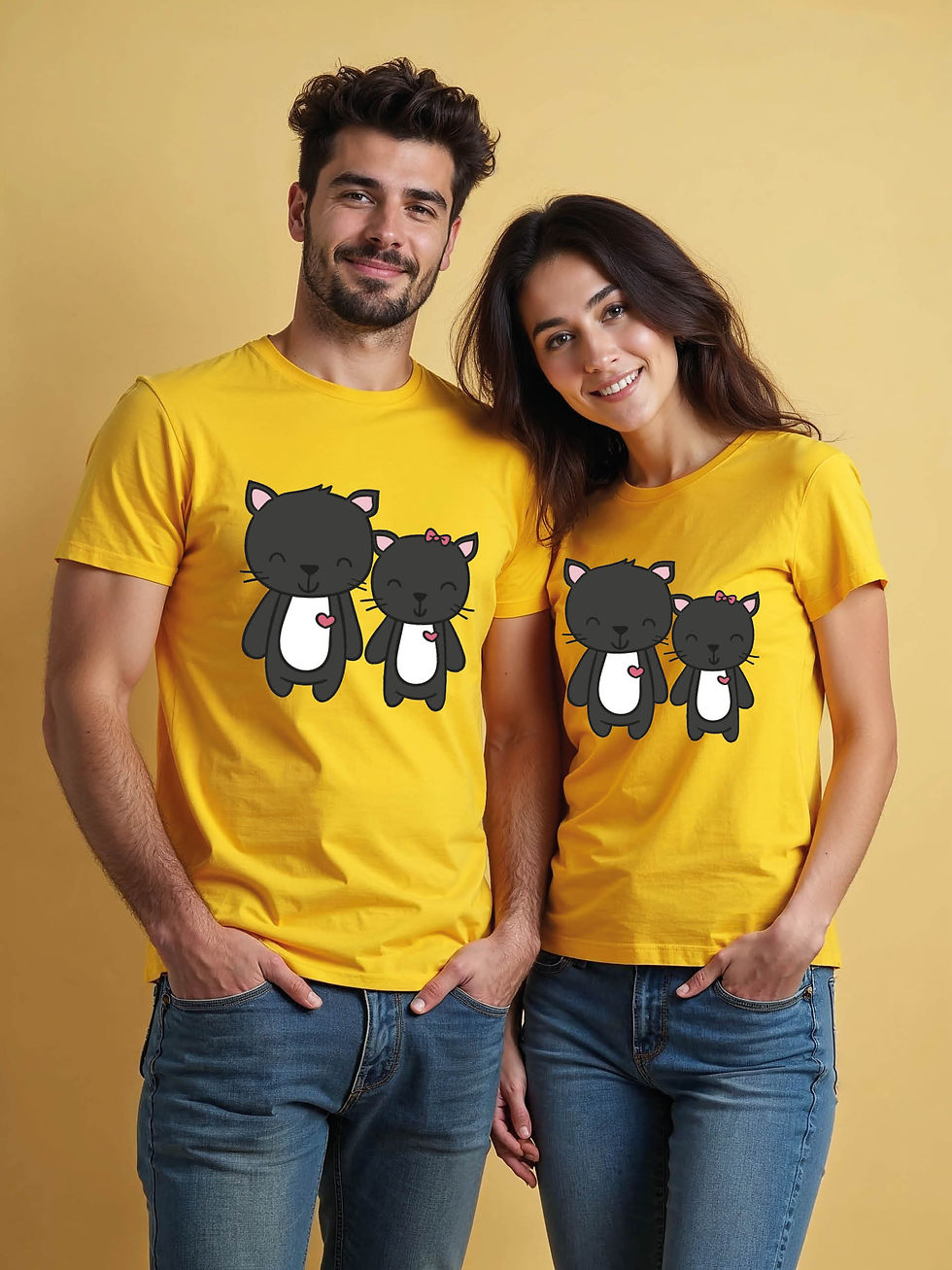 Thumbnail: Trendy Cartoon Couple Matching Tee Lovers Edition – Shop Now