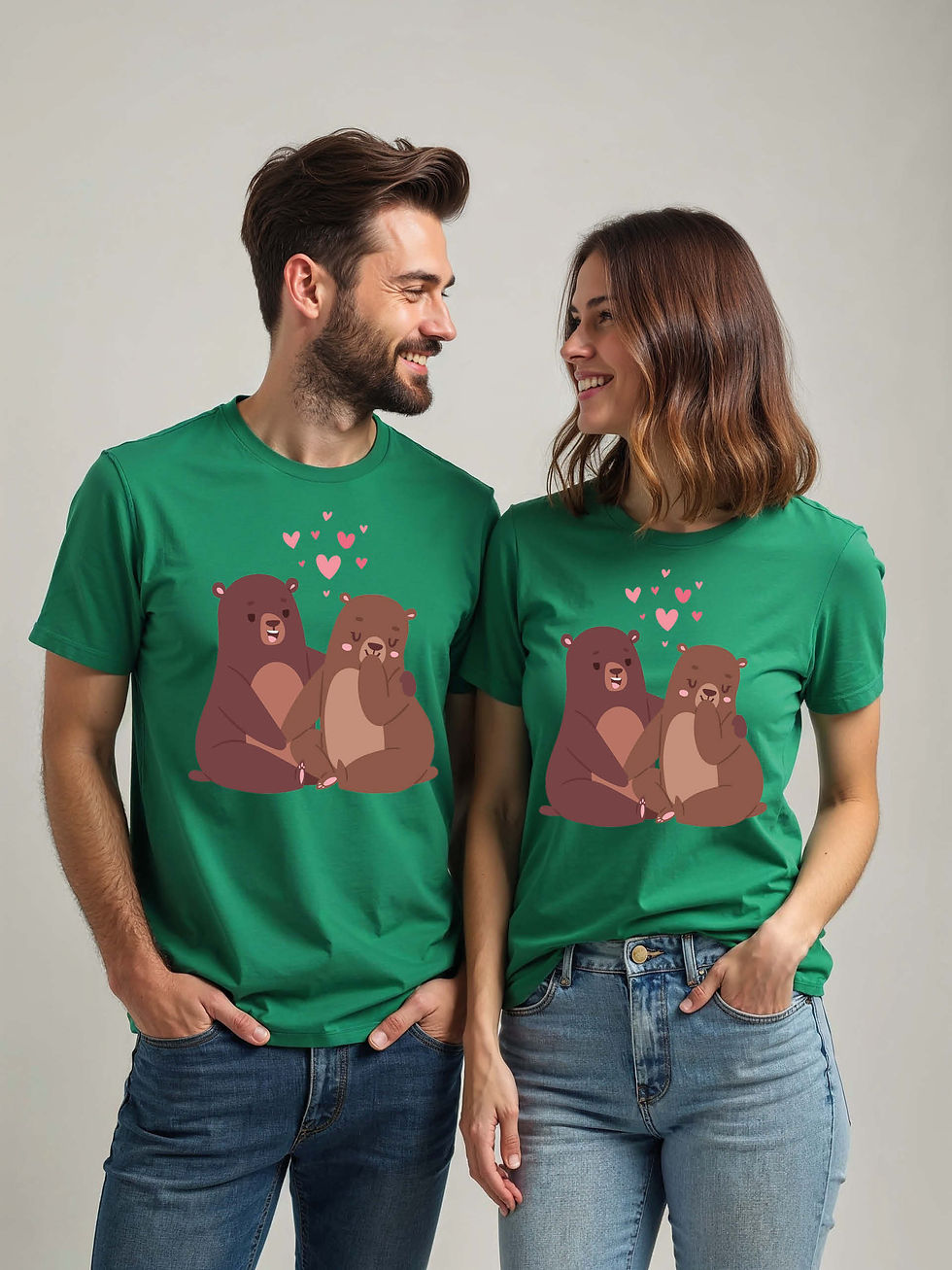 Stylish Cartoon Couple Matching Tee Lovers Edition – Shop Now