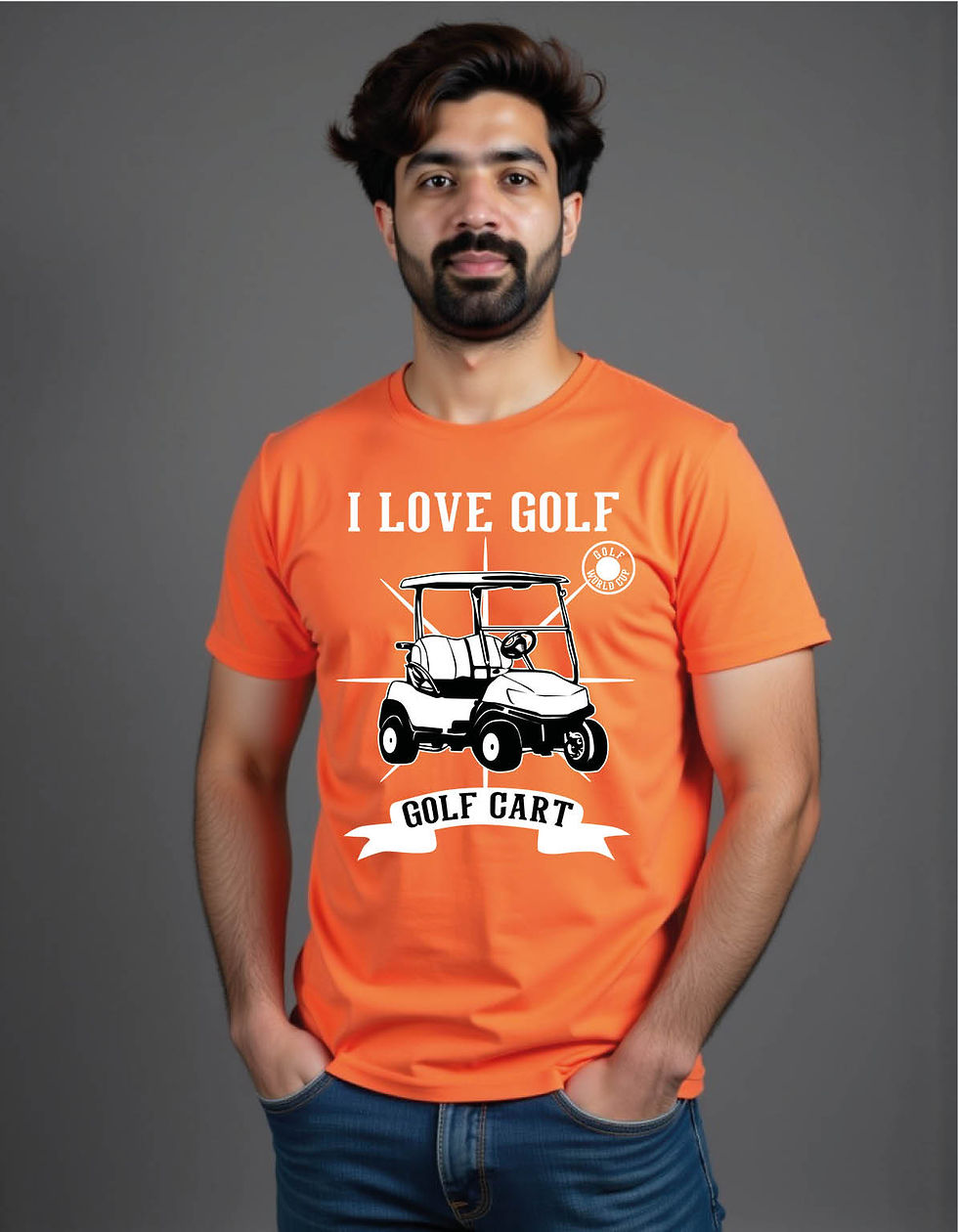 Thumbnail: i love golfmens printed graphic t shirt