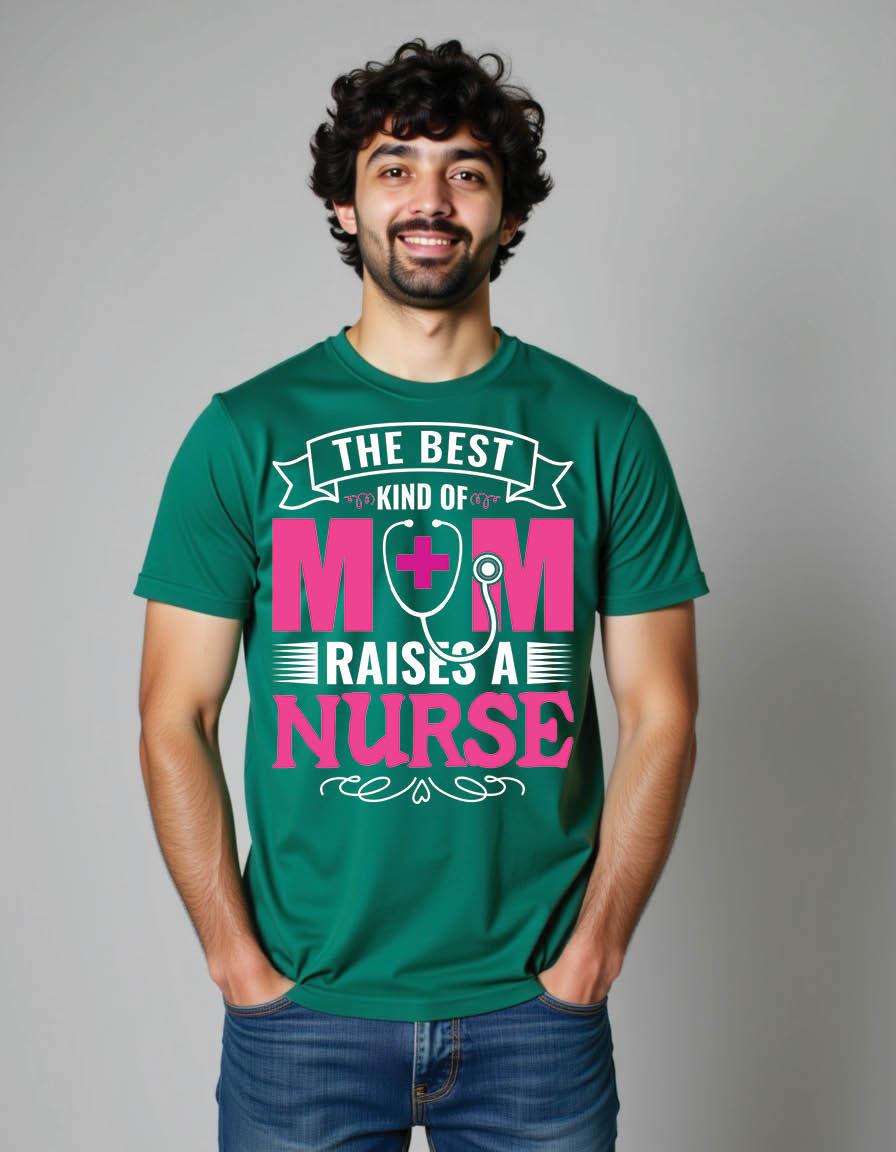best kind mom raises nurse mens printed graphic shirt