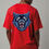 Thumbnail: Fierce Neon Blue Wolf Head Trendy Classic Unisex Oversized Drop Shoulder Tees