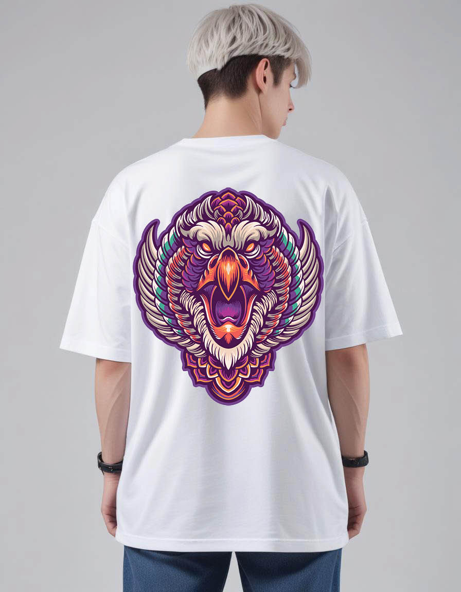 Thumbnail: mythical eagle mens Oversized Printed t shirt