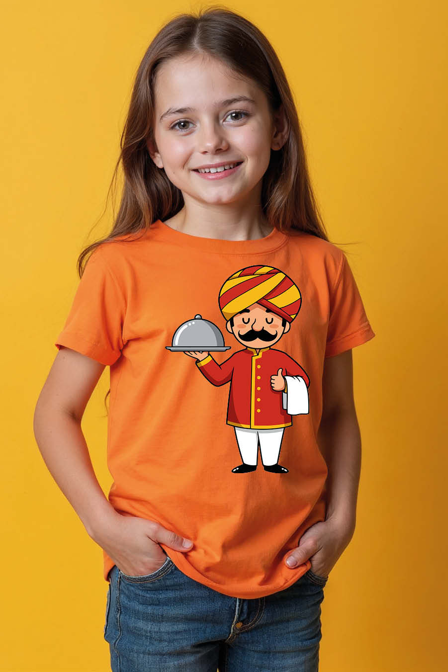 Thumbnail: Turban Chef Cloche Casual Cool Kids T-Shirt – Artwork Print Design