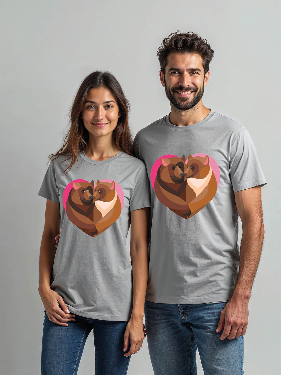 Thumbnail: Romantic Cartoon Couple Matching Tee Lovers Edition – Shop Now