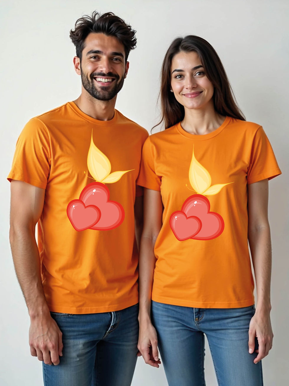Thumbnail: Cute Cartoon Couple Matching Tee Lovers Edition – Shop Now