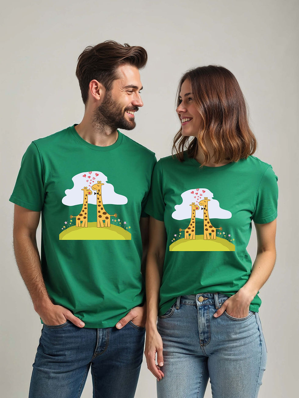 Thumbnail: Forever Love Cartoon Couple Matching Tee Lovers Edition – Fast Delivery