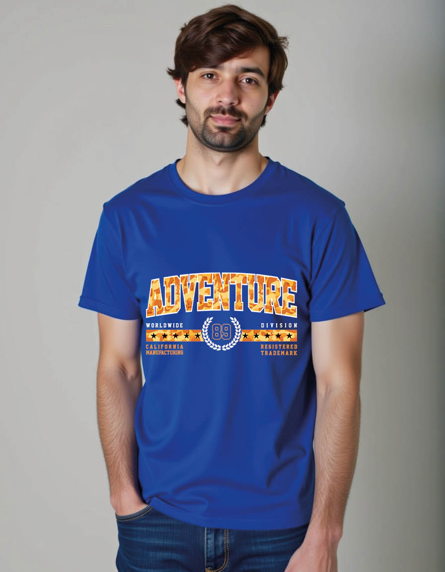 Thumbnail: ADVENTURE mens printed graphic t shirt