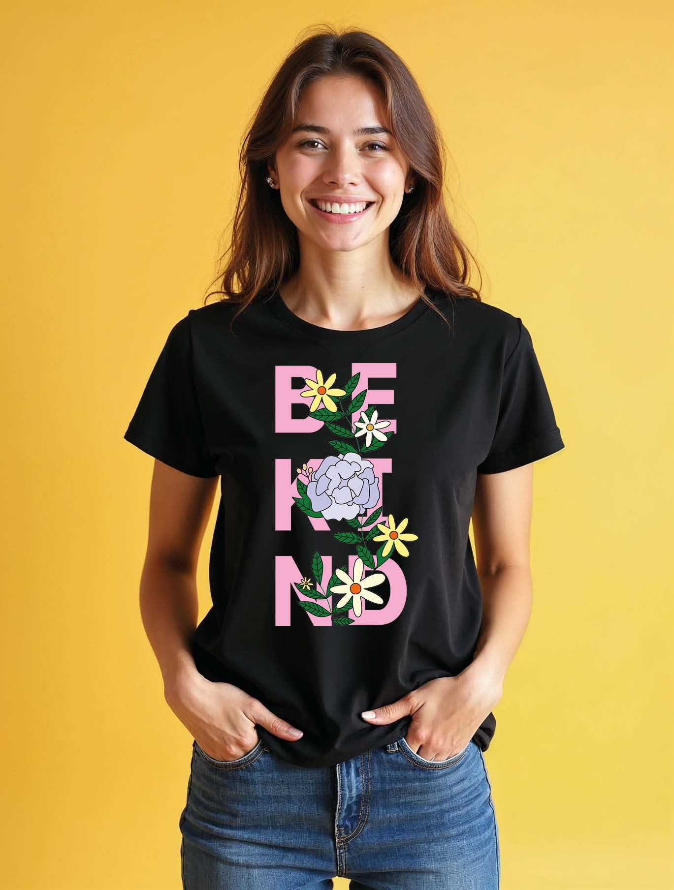 be kind Modern Women’s Printed Graphic T-Shirt – Limited Stock