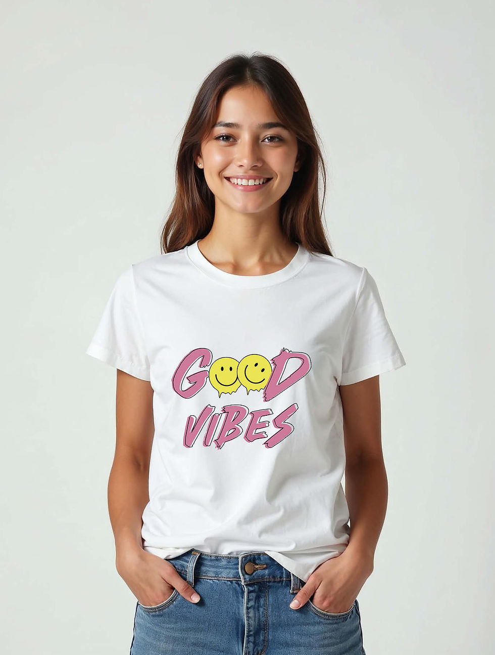 Thumbnail: good vibes Cool Women’s printed graphic T-Shirt