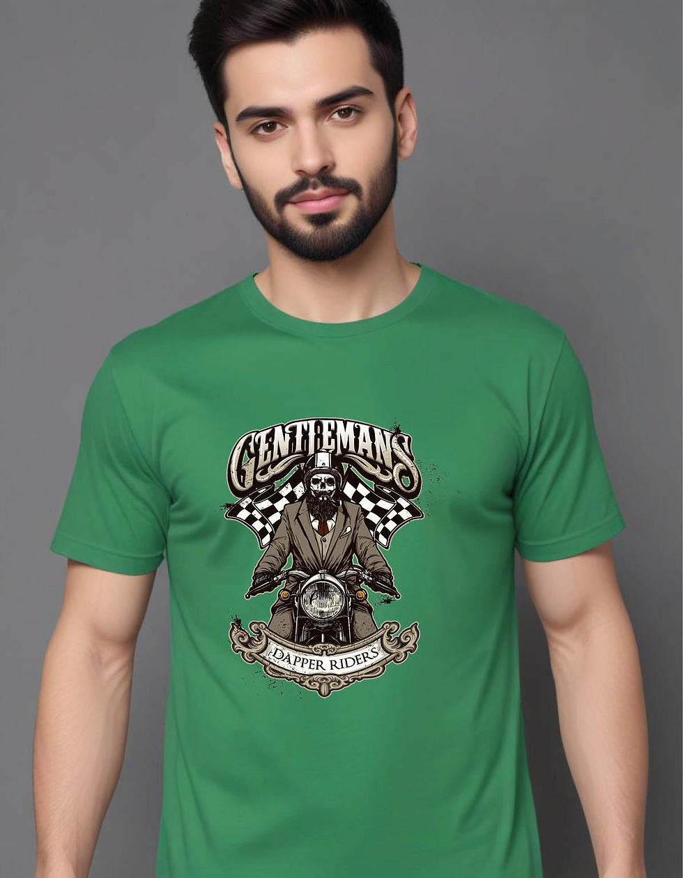 Thumbnail: gentlemen rider logo mens printed graphic t shirt