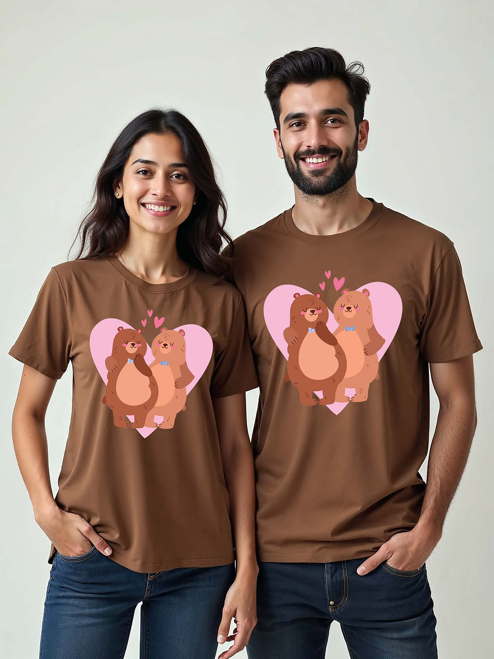 Thumbnail: Romantic Cartoon Couple Matching Tee Lovers Edition – Shop Now