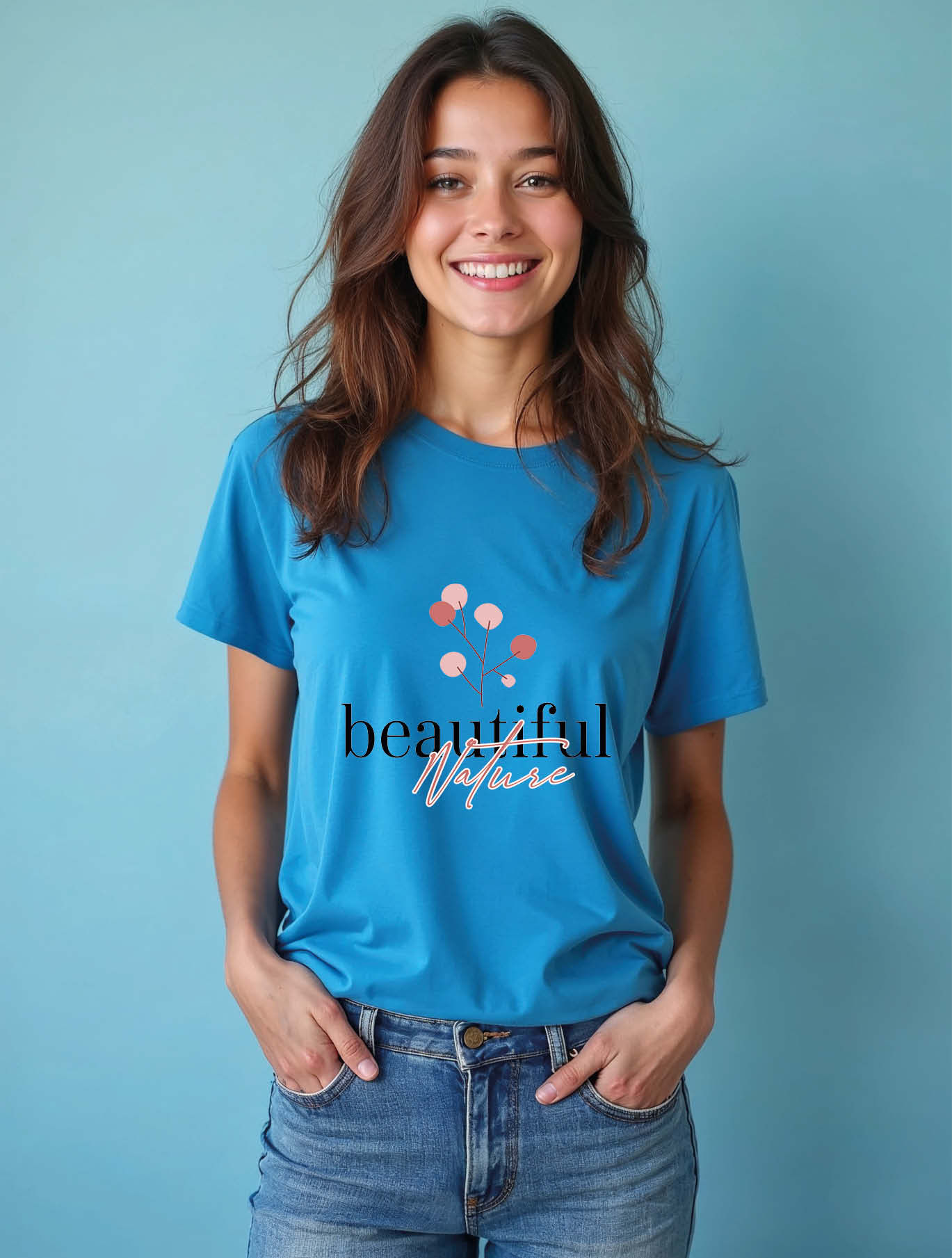 beautiful nature Chic Women’s printed graphic T-Shirt best price