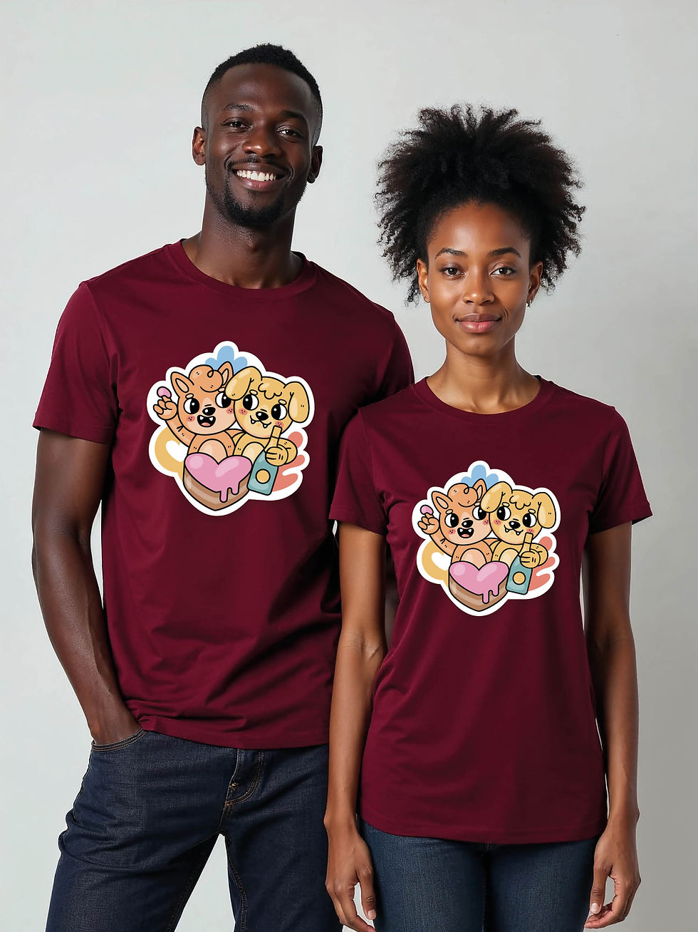 Thumbnail: Couple Goals Cartoon Couple Matching Tee Lovers Edition – Limited Stock