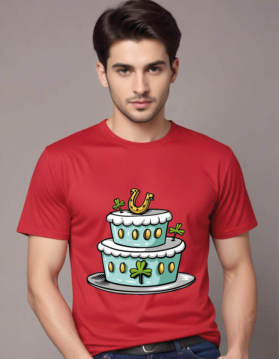 Thumbnail: irish cake mens printed graphic t shirt