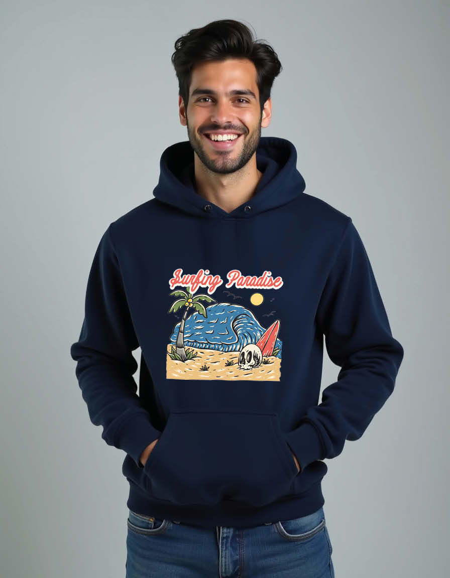 Thumbnail: surfing paradise Unisex Graphic Printed Hoodies for mens & womens