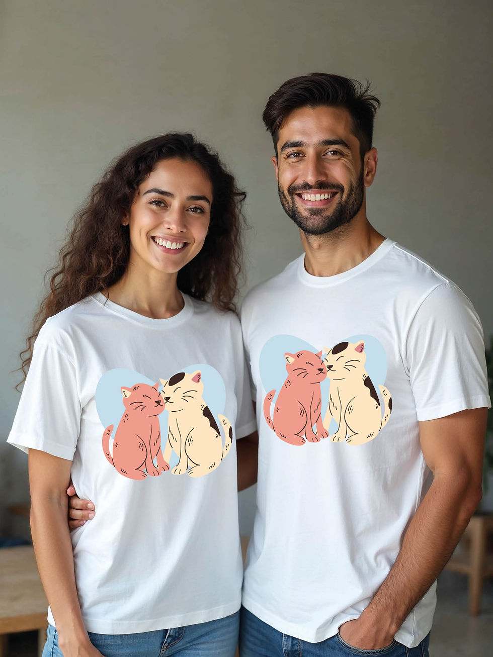 Thumbnail: Eternal Love Cartoon Couple Matching Tee Lovers Edition – Sale