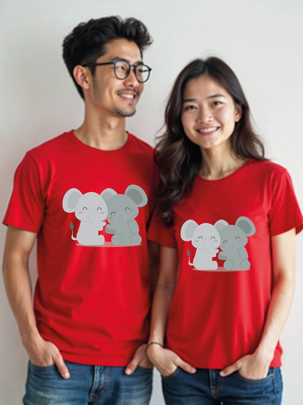 Thumbnail: Anniversary Cartoon Couple Matching Tee Lovers Edition – Sale