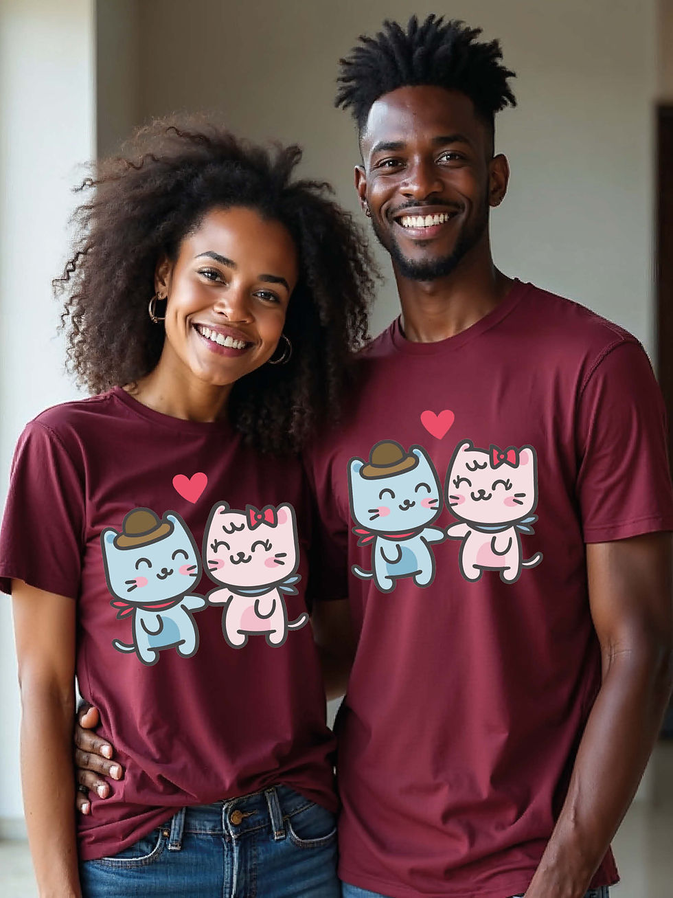 Anniversary Animal Couple Matching Tee Lovers Edition – Sale