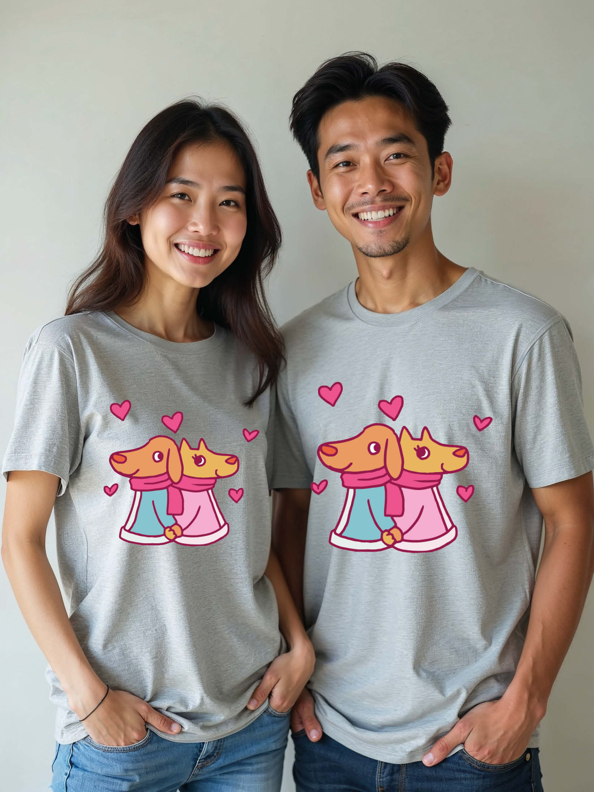 Anniversary Animal Couple Matching Tee Lovers Edition – Limited