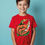 Thumbnail: Fiery Jack-O'-Lantern Halloween Graphic T-Shirt Comfortable Unisex Kids Graphic