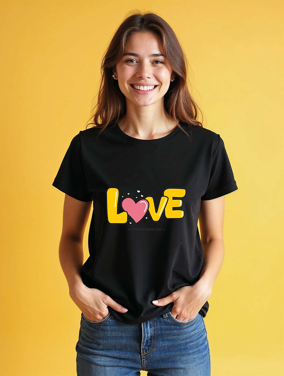 Thumbnail: love today is mine day Cool Women’s printed graphic T-Shirt – Best Price