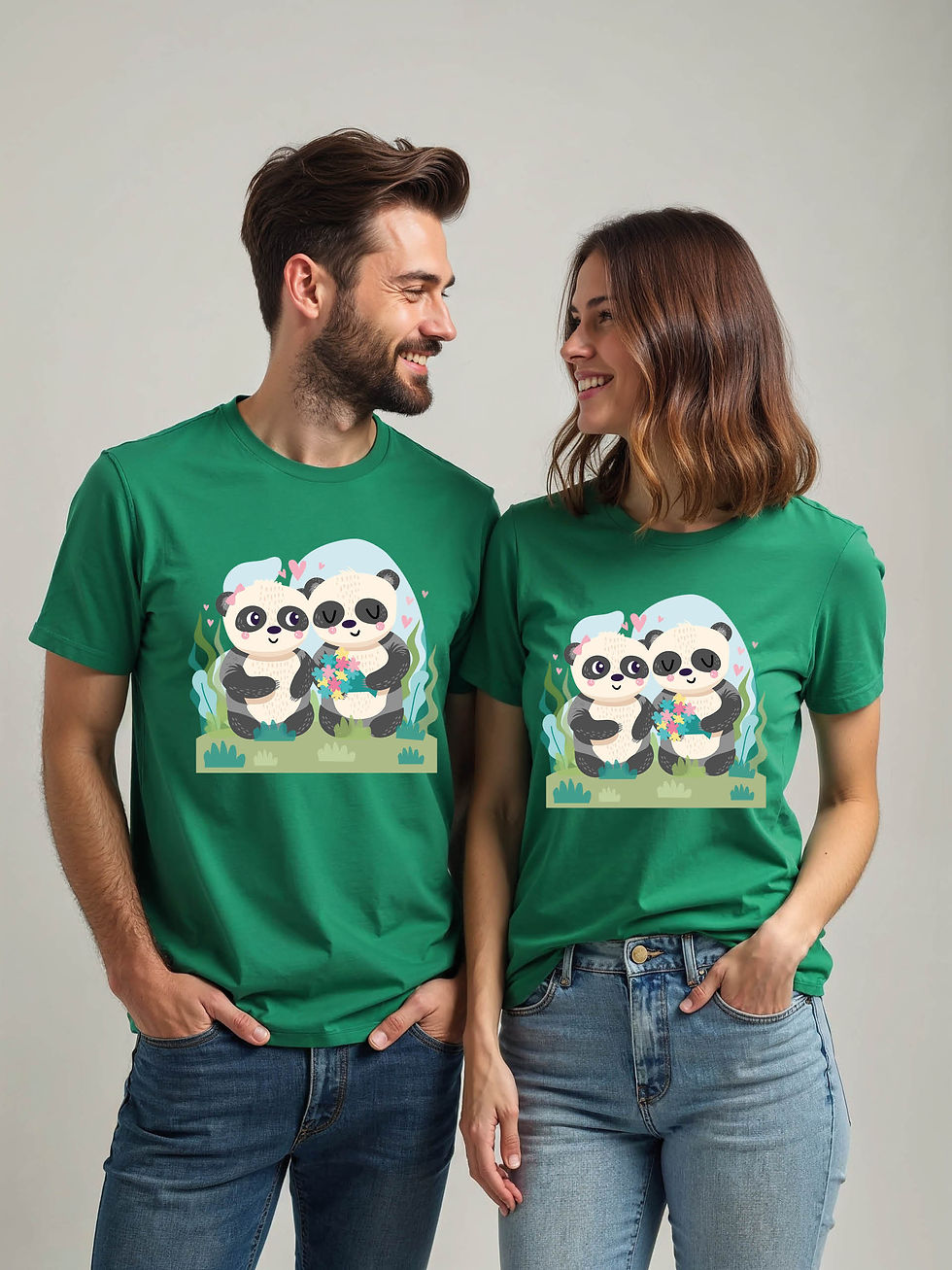 Thumbnail: Trendy Cartoon Couple T-Shirt Lovers Edition – Hot Deal