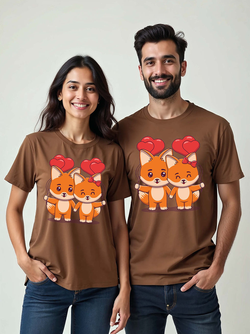 Thumbnail: Valentine’s Cartoon Couple T-Shirt Lovers Edition – Low Price Offer
